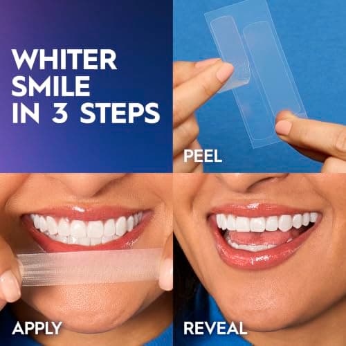 Crest Teeth Whitening Strips, Crest 3D Whitestrips Professional Effects, Enamel Safe Teeth Whitening Kit, 22 Treatments (44 Strips), Professional-Level Whitening, 19 Levels Whiter — view 4