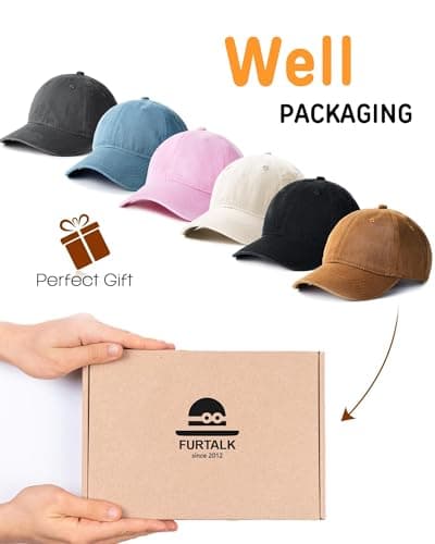 FURTALK Toddler Baseball Hat Kids Boys Girls Adjustable Washed Cotton Baseball Cap — view 4