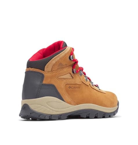 Columbia Womens Newton Ridge Plus Waterproof Amped, Elk/Mountain Red, 9 Wide — view 7