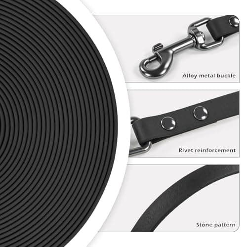 Wolfone Waterproof Dog Leash 10FT PVC Coated Training Lead for Dogs — view 2