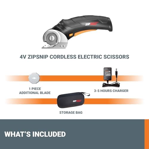 WORX Cordless Fabric & Cardboard Cutting Scissors, 4V ZipSnip, WX082L.2 — view 7