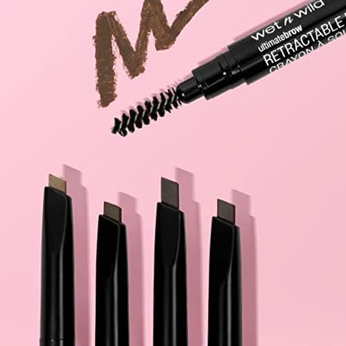 wet n wild Ultimate Eyebrow Retractable Definer Pencil, Dual-Sided, Fine Tip, Shapes, Defines, Fills Brows Makeup - Dark Brown — view 10