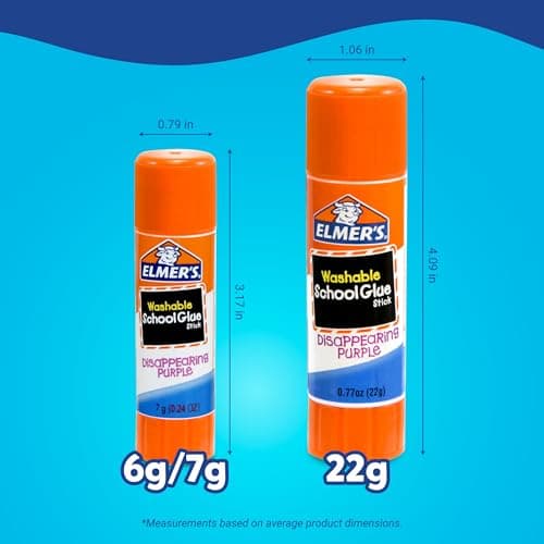 Elmer's Disappearing Purple School Glue Sticks, Washable, 7 Grams, 30 Count - Posters, Back to School, Bulk Pack for Classrooms, #1 Teacher Brand — view 3