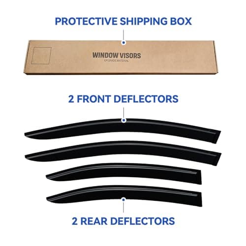 Window Visors Rain Guards for 2022 2023 2024 2025 Replacement for Subaru WRX, Out-Channel Window Vent Wind Deflectors Visors Shades for 22 23 24 25 Replacement for Subaru WRX Premium Limited GT — view 6