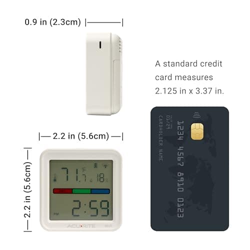 AcuRite Digital Indoor Thermometer and Hygrometer, White — view 2