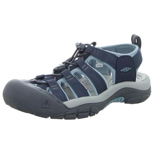KEEN Women's Newport H2 Closed Toe Water Sandals, Navy/Magnet, 8.5 US