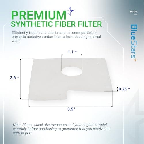 BlueStars MS170 MS180 Air Filter Tune-Up Kit - Compatible with STIHL MS 170 MS 180 017 018 Chainsaw 1130 124 0800 with Spark Plug Fuel Filter Oil Filter — view 4