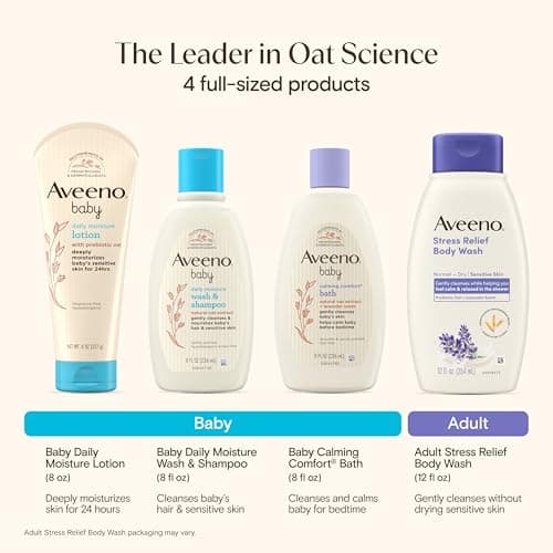 Aveeno Baby Daily Bath Time Solutions Gift Set To Prevent Dry Skin — view 2