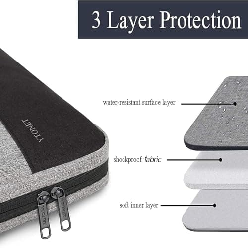Ytonet Laptop Case 16 inch, 15-15.6 Inch TSA Laptop Sleeve Computer Bag