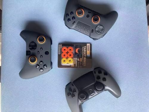Epindon Target Rings | FPS Aim Assist Precision Motion Control | Made for SCUF REFLES, VALOR PRO/INSTINCT PRO, ENVISION Controllers(Orange Rings for Long Stick, Yellow Rings for Short Stick) 8-PACK — view 2