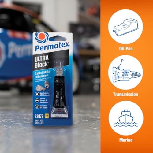 Permatex 22072 Ultra Black Maximum Oil Resistance RTV Silicone Gasket Maker, .5 oz. Tube — view 4