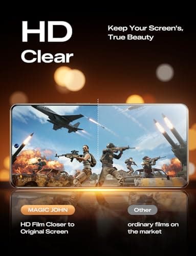 MAGIC JOHN 2PACK 3rd Gen for Samsung Galaxy S26 Ultra Screen Protector, One-Pull Easy Install, Smooth Touch, Auto-Align Screen, Support Fingerprint Unlock, 9H Glass, Anti-Scratch — view 4