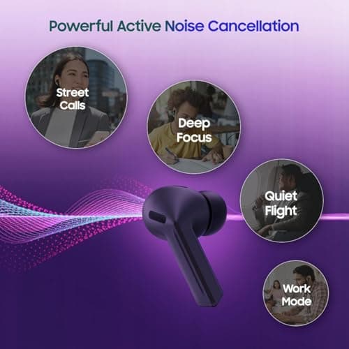 Samsung Galaxy Buds 3-FE (2025) True Wireless Bluetooth Headphones, Active Noise Cancelling, Clear Calls, Long Life Battery, Handsfree AI, Latin America Stock SM-R420NZKALTA - (Black) — view 3
