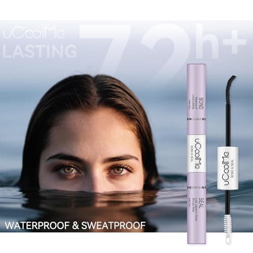 uCoolMe Lash Bond and Seal Waterproof 10ML for Lash Clusters 144Hours SuperStrong Long-Lasting Non-Irritating Eyelash Glue for DIY at Home(Black,10ML) — view 7