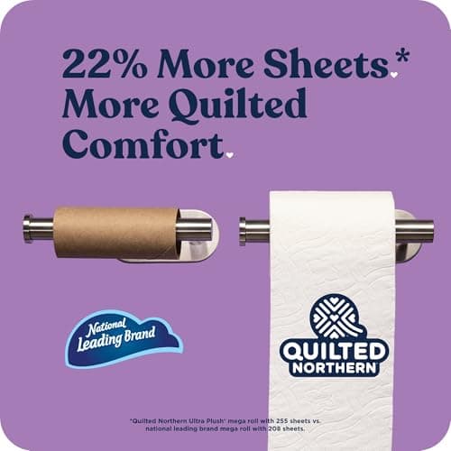 Quilted Northern Ultra Plush Toilet Paper, 6 Mega Rolls = 24 Regular Rolls, 3X Thicker*, 3 Ply Soft Toilet Tissue — view 2