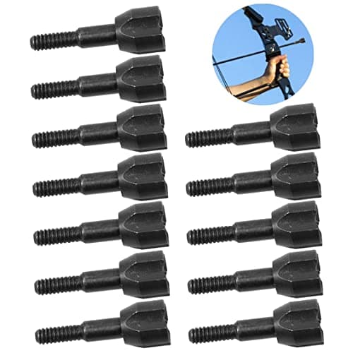 Metal Arrow Tips Archery Arrowheads Broadheads Stump Arrow Head with Storage Case 12PCS — view 2
