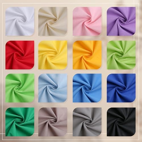FFPDYBEST Royal Blue Cotton Fabric, Natural 100% Cotton Poplin Fabric by The Yard 59 Inches Wide Lining Fabric for Sewing Apparel Cloth Soft Embroidery Quilting, 1 Yard — view 4