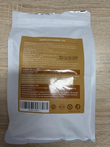 Dandelion Herbal Tea, Liver Cleanse Detox & Repair Dandelion Root Tea Support Kidney & Liver Health, 14 Precious Ingredients Formula Herbal Teabags for Men & Women (1 Pack/30 Bags) — view 2