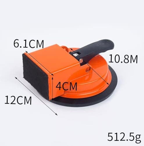 HUBAI Floor Gap Fixer Tool, Heavy Duty Laminate Floor Suction Cup Repair Tool, for Laminate, Wood, Tile, Vinyl Floor Gap Repair Tool - Durable, Compact, & Efficient Flooring Tools (Orange) — view 4