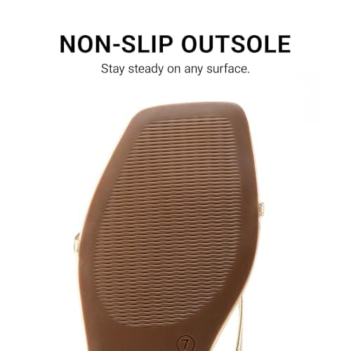 DREAM PAIRS Women's Strappy Flat Sandals - Comfortable Lace Up Gladiator Dressy Sandals, Square Toe Tie Up Walking Sandal, Summer Wrap Up Vocation Sandal Mermaid Shoes,Size 9,Gold,SDFS26010W — view 5
