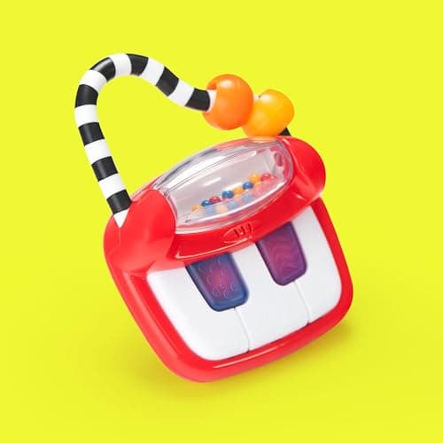 Sassy Keyboard Classics Developmental Toy – 3+ Months Baby-Sized Piano with a Handle for Music On The Go- Batteries Included — view 4