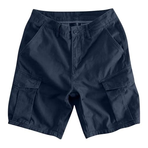 Cargo Shorts for Men 2026 Stretch Cotton Elastic Waist Work Short Summer Outdoor Relaxed Fit Golf Hiking Shorts with Pockets — view 4