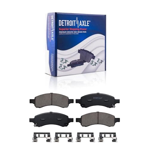 Detroit Axle - Front Brake Kit for 2009-2017 Chevy Traverse Buick Enclave 2007-2016 GMC Acadia Saturn Outlook Disc Brakes Rotors Ceramic Brake Pads Replacement : 12.80" inch Front Rotor — view 4