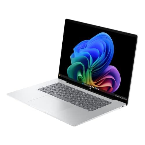 HP Laptop OmniBook 5 16 inch Next Gen AI PC, 2K OLED Display, Snapdragon X Plus, 32 GB RAM, 1 TB SSD, Adreno GPU, Wi-Fi 6E, Windows 11 Home, Glacier Silver, 16-fb0016ca