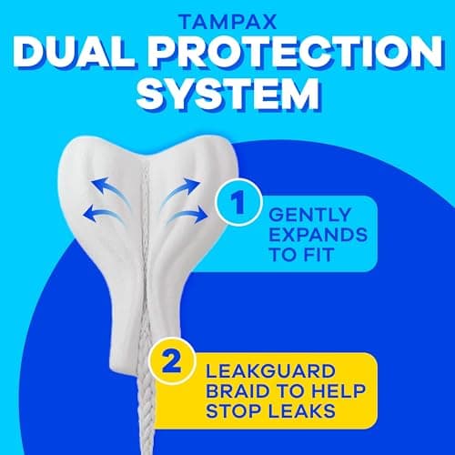 Tampax Pearl Tampons, with LeakGuard Braid, Super Plus Absorbency, Unscented, 50 Count — view 4