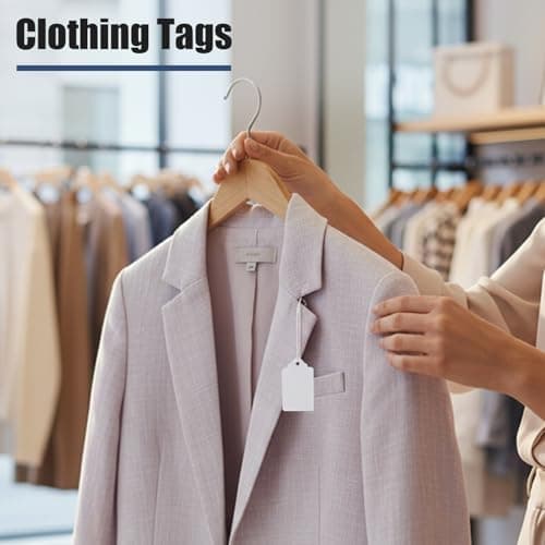1000Pcs Price Tags Without String for Tagging Gun, 1.75" x 1.093" — view 4