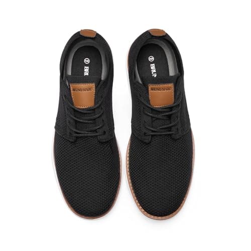 Bruno Marc Men's KnitFlex Breeze Mesh Sneakers Oxfords Lace-Up Lightweight Casual Walking Shoes,Size 11,Black,GRAND-01 — view 3