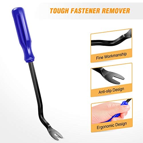 GOOACC 5PCS Auto Trim Removal Tool Kit No-Scratch Pry Tool Kit for Car Door Clip Panel & Audio Dashboard Dismantle -5PCS — view 5