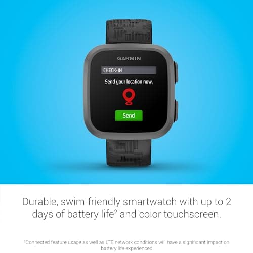 Garmin Bounce™, Kids Smartwatch, Two-Way Text and Voice Messaging, Location Tracking, Black Camo — view 3