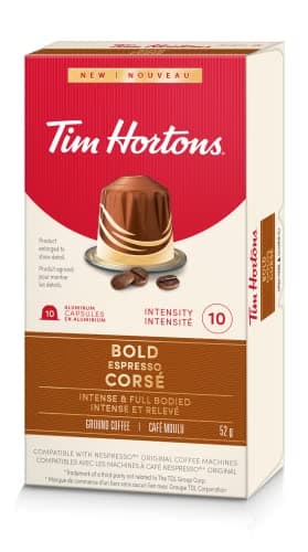 Tim Hortons Bold Espresso Capsules, Nespresso Original Line Compatible Capsules, 10 Count — view 8