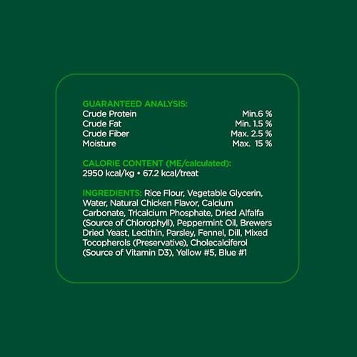 Minties Dental Chews for Dogs, 60 Count, Vet-Recommended Mint-Flavored Dental Dog Treats for Medium Dogs, Bones Clean Teeth, Fight Bad Breath, and Removes Plaque and Tartar — view 6