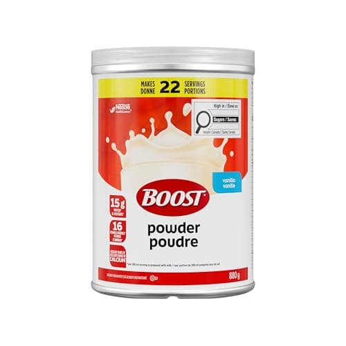 BOOST Powder- Vanilla Instant Breakfast Drink Mix, 880g canister