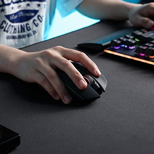 Redragon M656 Gainer Wireless Gaming Mouse, 4000 DPI 2.4Ghz Wireless Mouse w/ 5 DPI Levels, 7 Macro Buttons, Red LED Backlit & Pro Software/Drive Supported, for PC/Mac/Laptop — view 8
