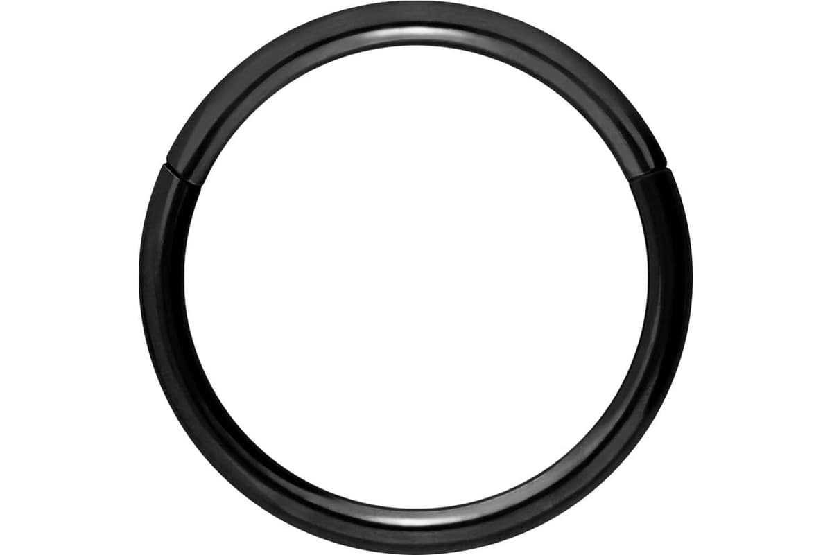 PIERCINGLINE Anillo segmento Clicker de acero quirúrgico – Piercing en oro, plata, rosa, negro o azul – para nariz, tabique, oreja, hélice o tragus — view 38