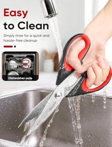 iBayam Kitchen Scissors Shears All Purpose Heavy Duty, Protective Sheath — view 5