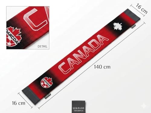 Soccer Fan Gear 5 Pcs Set 2026 World Soccer Sport Cup Party Supplies, Canada Theme, Red and White, Includes 1 Scarf, 2 Thundersticks, 1 Vuvuzela Horn, Novelty Fan Goggles, and Temporary Tattoos — view 5