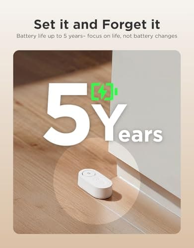 GoveeLife Upgraded Smart Water Leak Detector 1s with 1804 ft Ultra-Long Range, WiFi Water Sensor with SMS/Email/APP Push and Sound Alarm,5-Year Battery Life, 1 Pack, Suit for Home, Basement, Kitchen — view 5