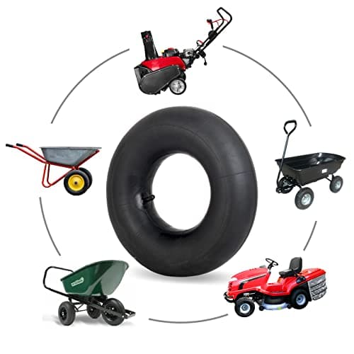 GICOOL 4.00-6 Inner Tubes(4.10/3.50-6), 2 Pack with TR-13 Valve Stem, Heavy Duty 13 Inch Tubes for Wheelbarrows Snow Blowers, Lawn Mowers, Tractors, Garden Wagons, Go Carts and More — view 4