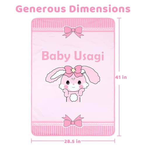 LittleForBig Washable Reusable Waterproof Moisture-Absorbing Adult Diaper Printed Change Pads Bed Pads Pee Pads - Baby Usagi Changing Mat — view 5
