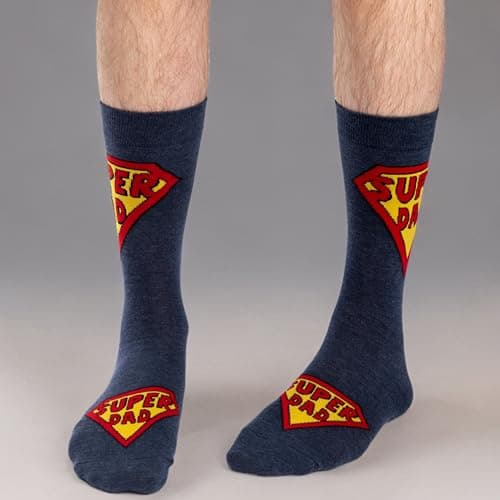 Good Luck Sock Men's Super Dad & Father's Day Socks, Big & Tall, Shoe Size 13-17 — view 3