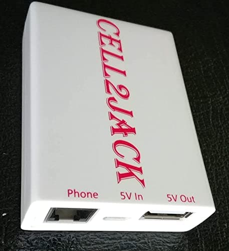 CELL2JACK - Cellphone to Home Phone Adapter, Make and Receive Cell Phone Call on Your landline Phone Free - Cell Phone to Landline Dock - Cell to Landline Converter — view 4