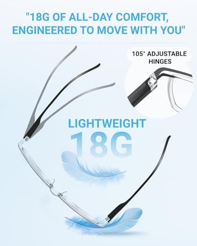 LUFF 4Pcs Anti-Blue-ray Reading Glasses Portable Ultra-Light Readers for Unisex — view 4