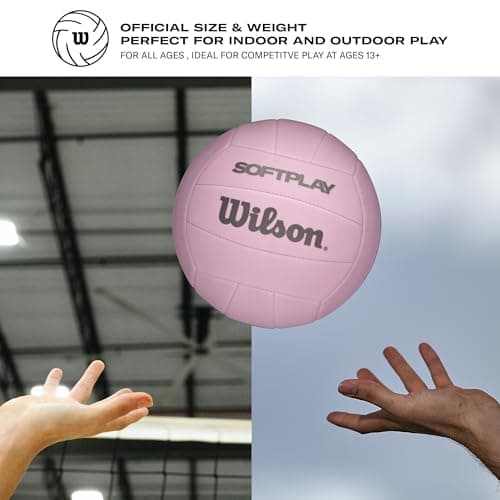 WILSON Soft Play Volleyball - Official Size, Pink — view 5