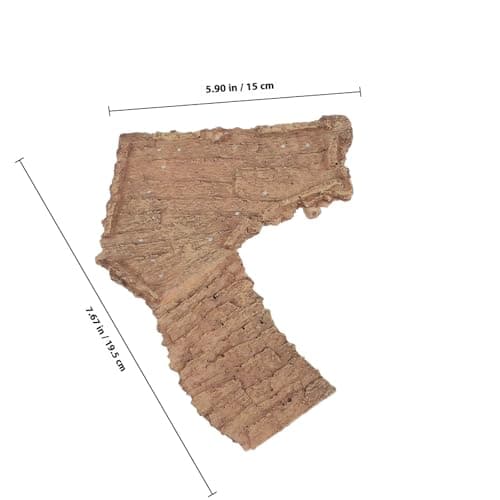 WATIIFUFU Resin Turtle Basking Platform with Wood Stake, Reptile Tank Climbing Stand and Aquarium Decoration