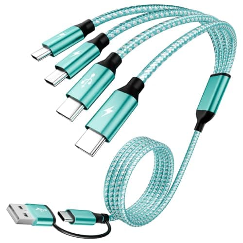 4 in 2 USB A/C to USBC Charging Cord,USB C Splitter Multi Charging Cable — view 7
