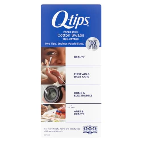 Q-tips Cotton Swabs, Original, For Home, First Aid and Beauty, 100% Cotton, 500 Count